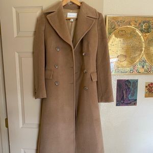 Banana Republic 100% camel hair long coat, size xs